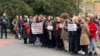 Студенти університету «Львівська політехніка» вимагали звільнення професорки Ірини Фаріон (фото)