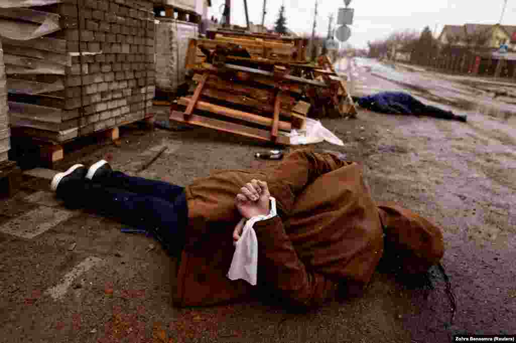 When Russian forces withdrew from the Kyiv suburb of Bucha after 33 days of occupation, following their failed attempt to seize the nation's capital, they left behind scenes of horror that, a year later, have not been forgotten. Images of civilian bodies, some with their hands bound behind their backs, were beamed across the world.