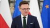 The speaker of the Polish parliament, Szymon Hołownia (file photo)