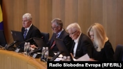 Rukovodstvo Doma naroda, delegati Dragan Čović, Kemal Ademović i Nikola Špirić, na sjednici 30. marta 2023.
