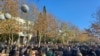 Protest of Educators in front of Montenegro Parliament, december 27. 2023