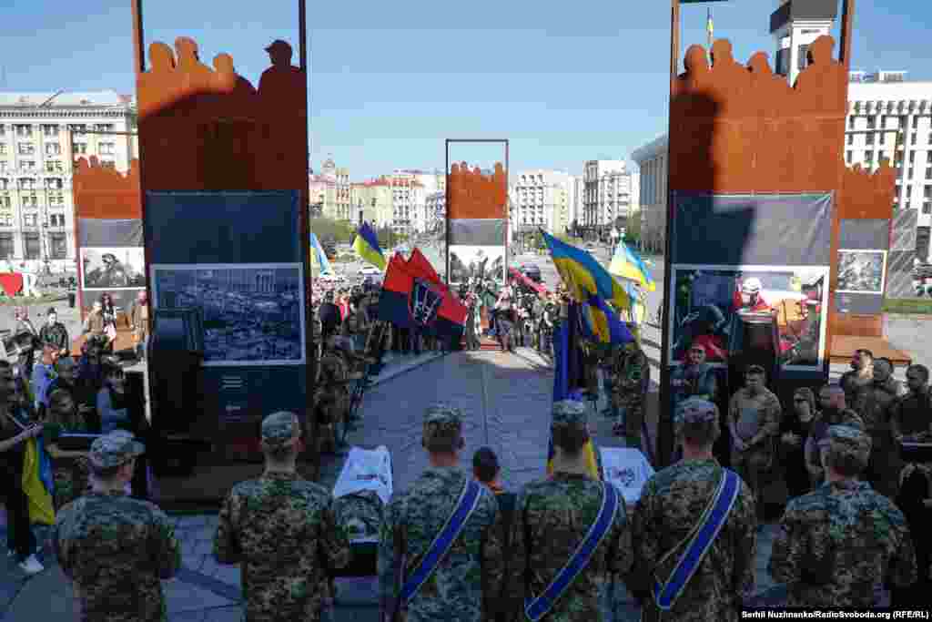 Konoval served as a commander in the 2nd Rifle Battalion of the 67th Separate Mechanized Brigade with Petryshyn as his deputy.