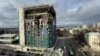 Hotel Harkiv Palas teško oštećen ruskim raketnim udarom, Harkiv, 31. decembra 2023. 
