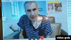 Former Georgian President Mikheil Saakashvili took part in his trial via video link for the first time since February on July 3.