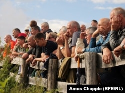 Spectators waiting for a bullfight to start.