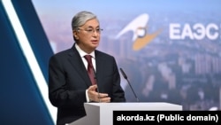 Kazakh President Qasym-Zhomart Toqaev (file photo)