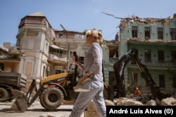 The Russian missile attack on July 23 damaged or destroyed at least 25 historic buildings in the UNESCO-protected city center.