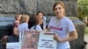 Tetyana Matyushenko's husband, Valery, has been held by Russian-backed separatists in Ukraine since 2017. (file photo)