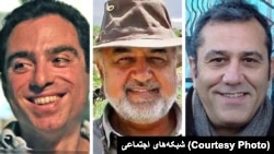Three of the five individuals released by Iran are (left to right) Siamak Namazi, Morad Tahbaz, and Emad Sharghi.