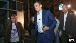 In Sofia, Vassil Terziev (above) of the reformist pro-Western coalition We Continue the Change/Democratic Bulgaria leads Socialist Vanya Grigorova.