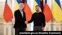 Президент України Володимир Зеленський і президент Чехії Петр Павел. Київ, 28 квітня 2023 року