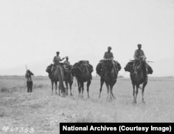Armed camel drivers seen in Armenia