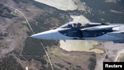 A Swedish Gripen jet (file photo)