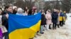 Відзначення Дня Соборності у Варшаві біля памʼятника Тарасу Шевченку. Варшава, 22 січня 2024 року