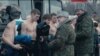 Обшук на КПП. Кадр з фільму Сергія Лозниці «Донбас»