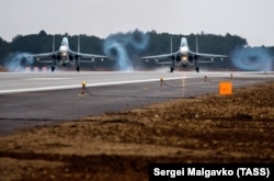 Российская авиация на аэродроме «Бельбек», архивное фото