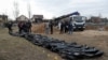 У квітні на Київщині у Бучі почалася ексгумація загиблих внаслідок російської окупації людей 