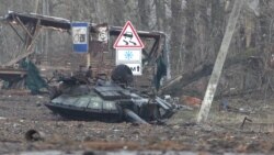 Ruined Streets Of Kharkiv Become Front Line Between Ukrainian, Russian Forces