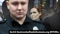 Юлія Кузьменко під час судового засідання у справі Павла Шеремета, 3 лютого 2020 року