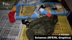 Речі російських військових, які знайшли у будівлі прокуратури в Шевченковому