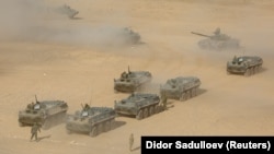The drills are being conducted at the Kharb-Maidon and Momirak training grounds near the Tajik-Afghan border.