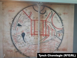 Махмуд Кашгари Барскани чийген дүйнө картасы. 1072–1077.