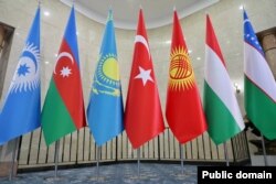 Сьцягі краін — удзельніц Арганізацыі цюрскіх дзяржаваў, Бішкек, лістапад 2024 году