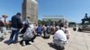  Activists and politicians gather to remember the victims of the January events in Almaty in July.