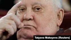 Former Soviet leader Mikhail Gorbachev in Moscow in 2018. "He did not immediately become the Gorbachev that we remember. He changed over time," says Nobel laureate Svetlana Alexievich.