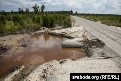 Будаўніцтва дарогі праз Альманскія балоты, 2018 год