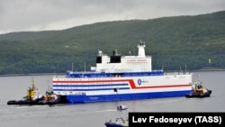 The Akademik Lomonosov began its 5,000-kilometer voyage to the Arctic on August 23. 