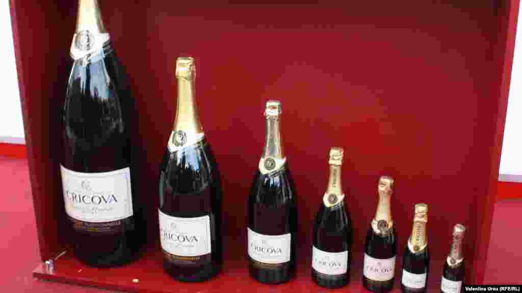 Bottles from the Cricova winery, not far from the capital, Chisinau. This is one of the country's best-known and most successful winemakers.