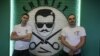 Aleh Kot (left) and Illya Myatlitski opened their Chekist Barbershop on January 3.