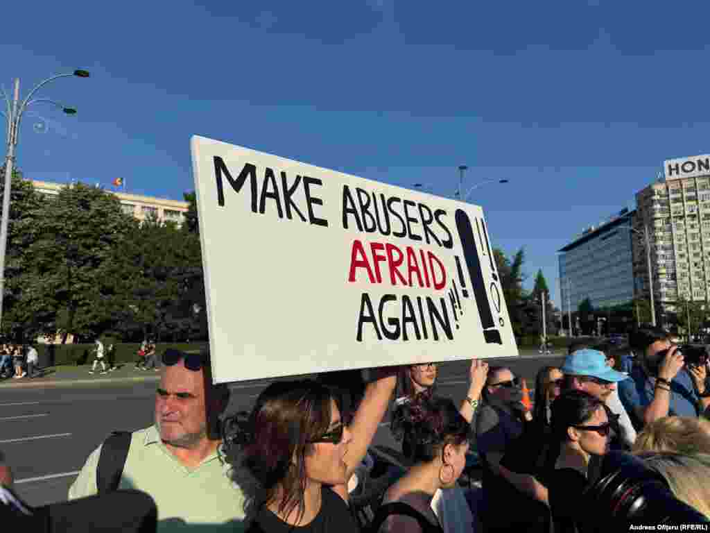 „Faceți-i pe abuzatori să se teamă din nou!”