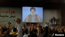 سخنرانی‌های حسن نصرالله، رهبر گروه حزب‌الله لبنان، در سال‌های اخیر عمدتا به صورت تلویزیونی ایراد شده است