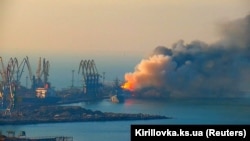 Знищення російського корабля в порту Бердянська, 24 березня 2022 року