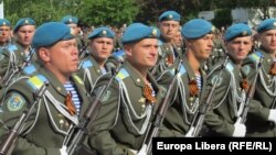 A Victory Day parade in Tiraspol.