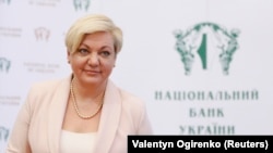 Former Ukrainian Central Bank Governor Valeria Hontareva (file photo)