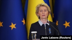 Урсула фон дер Ляєн під час нещодавнього візиту до Києва