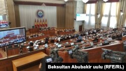 Зал заседаний Жогорку Кенеша.