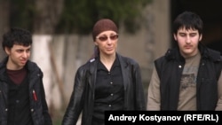 Zalina Duduyeva with her two sons, who are both autistic: Murat (left) and Ruslan