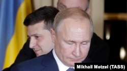 Владимир Зеленский және Владимир Путин