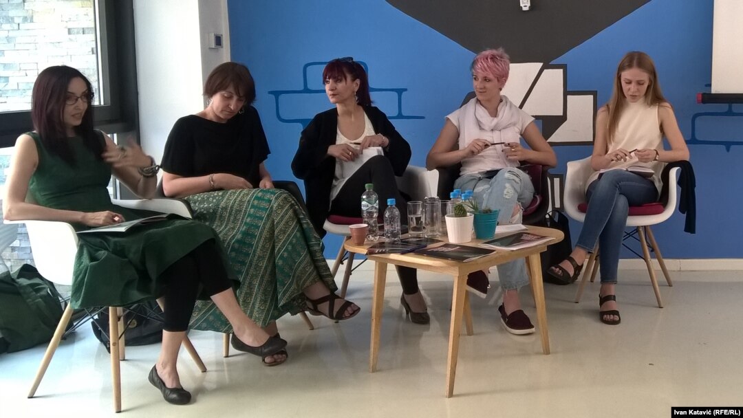 Novinarke koje su uradile istraživanje: Žarka Radoja, Nidžara Ahmetašević, Biljana Sekulovska, Milica Bogdanović i Una Hajdari