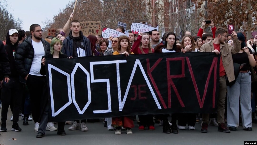 Protest nakon napada na studente u Novom Sadu, 28. januar 2025.