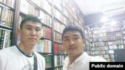 A photo posted on social media of Kanat Berik (right) and Elaman Yazilkhan, two of six kazakh students who have been detained in Egypt. 