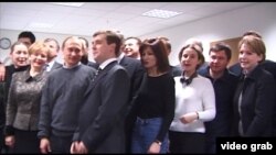 Фильмден алынган кадр. 2000-жылдагы президенттик шайлоо. Путиндин штабы.