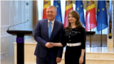 Minister of Justice, Veronica Mihailov-Moraru, and European Commissioner for Democracy, Justice, Rule of Law, Michael McGrath
