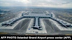 این تصویر را سوم اکتبر دفتر امور رسانه‌های «فرودگاه بزرگ استانبول» در اختیار خبرنگاران گذاشته‌است