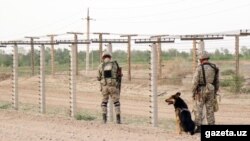 Узбекские пограничники на границе с Кыргызстаном. Архивное фото.