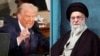 Американскиот претседател Доналд Трамп и врховниот лидер на Иран, ајатолахот Али Хамнеи 